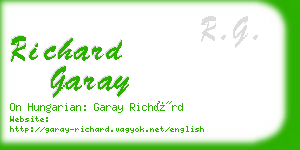 richard garay business card